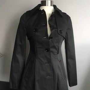 Armani Exchange Matte Black Trench - Black XXS-XS